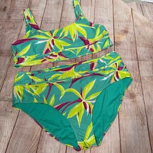 Old Navy 3X Tropical Print Bikini Set